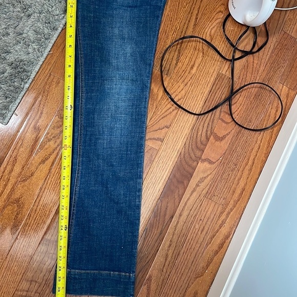 Anthropologie Pilcro Boho 90s Straight Leg High Waist Tie Front Jeans - Picture 11 of 13